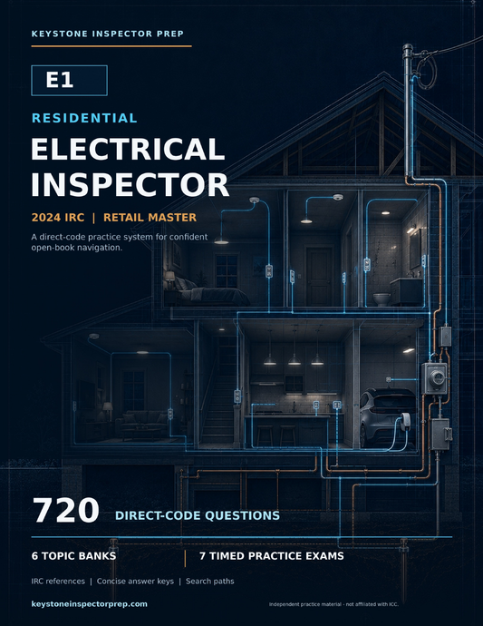 E1 Residential Electrical Inspector Study Guide — 2024 IRC